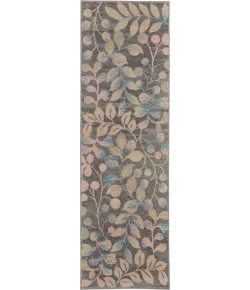 Nourison Home Tranquil TRA03 Grey Beige 2 ft. 3 in. X 7 ft. 3 in. Area Rug