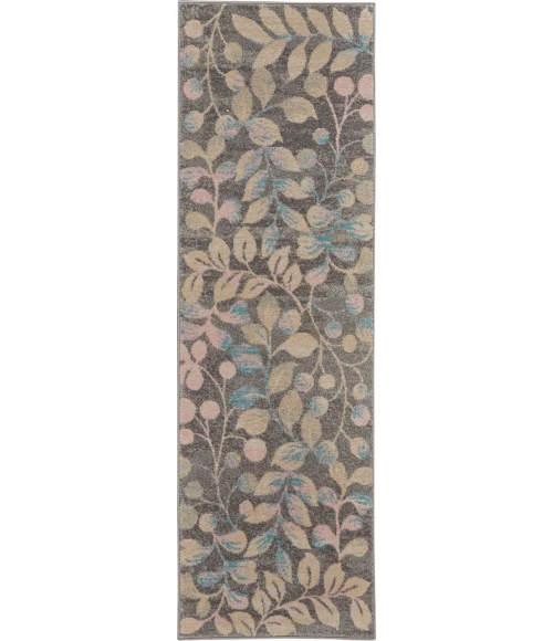 Nourison Tranquil Runner Area Rug TRA03-Grey/Beige
