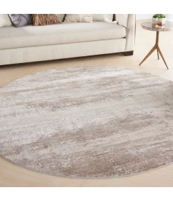 Nourison Home Rustic Textures RUS03 Beige 5 ft. 3 in. Round Area Rug