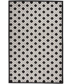 Nourison Home Aloha ALH26 Black White 5 ft. 3 in. X 7 ft. 5 in. Area Rug