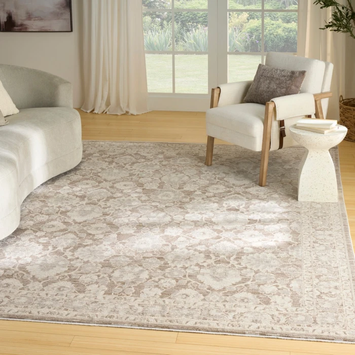 Nourison Shadows Ivory Mocha SHW03 9 ft. X 12 ft. Rect. Rug