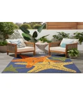 Nourison Aloha Blue Multicolor ALH28 3 ft. 6 in. X 5 ft. 6 in. Rectangle Rug