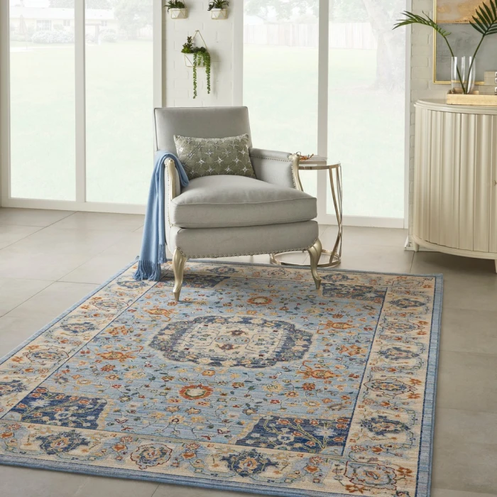 Nourison Majestic Area Rug MST03-Light Blue