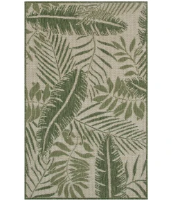 Nourison Home Garden Oasis GOA02 Ivory Green 3 ft. X 5 ft. Area Rug