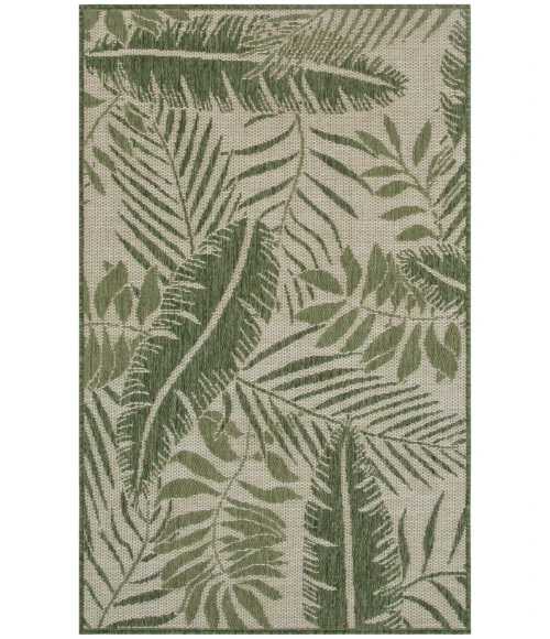 Nourison Garden Oasis Ivory Green GOA02 3 ft. X 5 ft. Rectangle Rug