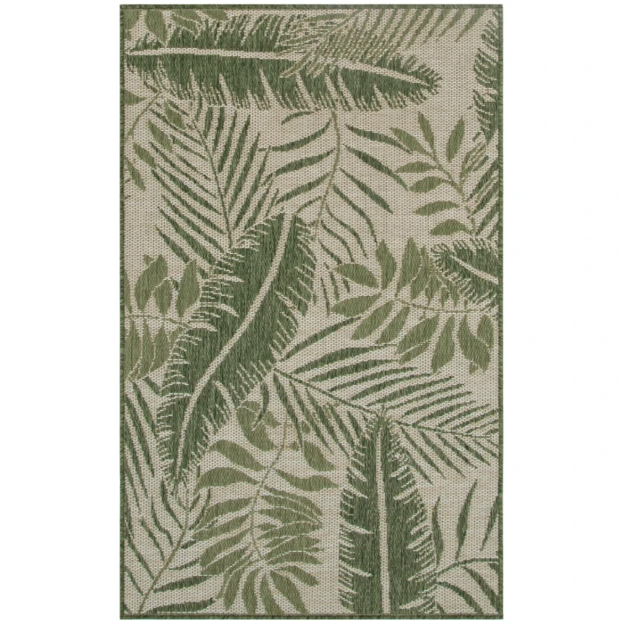 Nourison Garden Oasis Ivory Green GOA02 3 ft. X 5 ft. Rectangle Rug