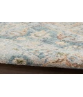 Nourison Astra Machine Washable Beige Blue ASW12 6 ft. 7 in. X 9 ft. Rectangle Rug