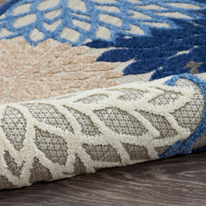 Nourison Aloha Area Rug ALH05 Blue/Multicolor 9' x 12'