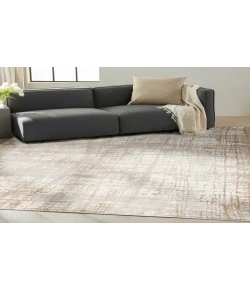Calvin Klein CK950 Rush CK950 Ivory Taupe 8 ft. X 10 ft. Area Rug
