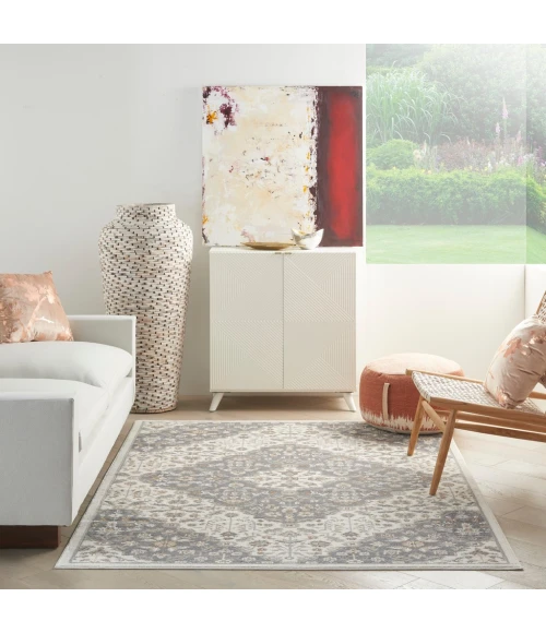 Nourison Elation Area Rug ETN08-Ivory Grey