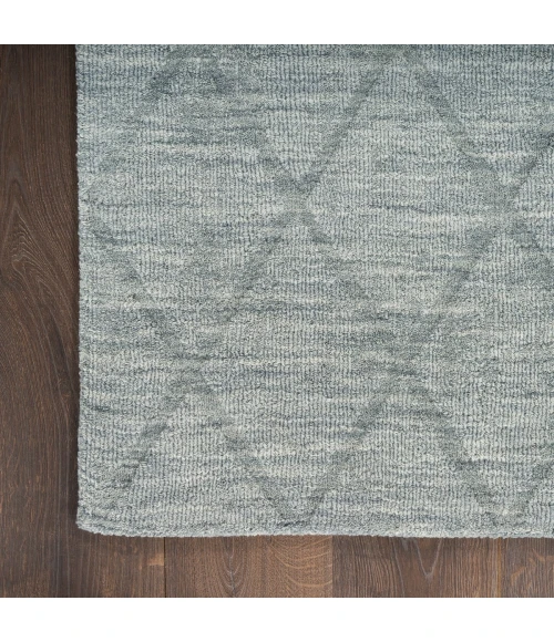 Nourison Wool Haven Blue WOH01 2 ft. X 6 ft. Rect. Rug