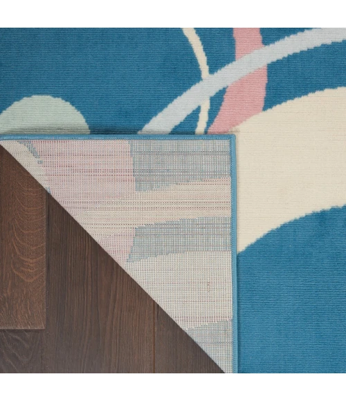 Nourison Grafix Area Rug GRF21-Blue Multi Colored