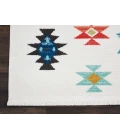 Nourison Home South Western White NAV07 9ft.3in. x 13ft. Rect. Rug