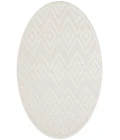 Nourison Versatile Ivory White NRV01 4 ft. Round Rug