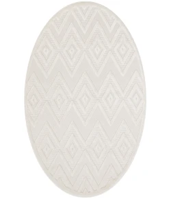 Nourison Home Versatile NRV01 Ivory White 4 ft. Round Area Rug