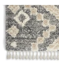 Nourison Oslo Shag Grey/Ivory OSL02 4 ft. X 6 ft. Rect. Rug