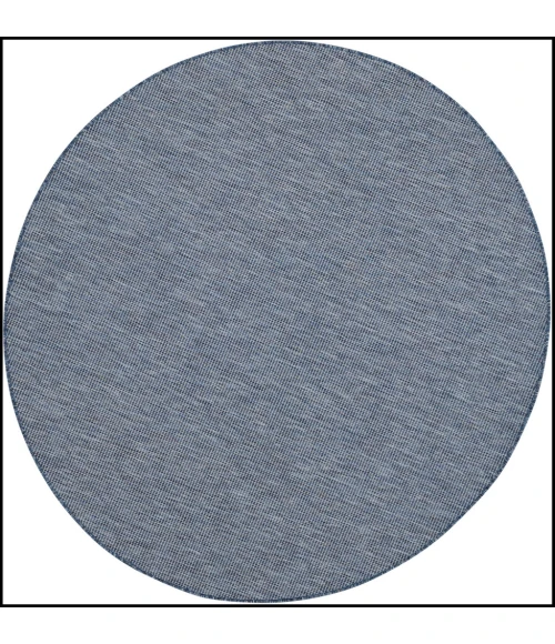 Nourison Positano Round Area Rug POS01-Navy Blue