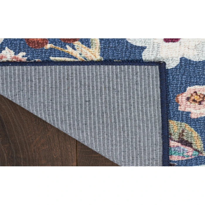 Nourison Nourison Washables Navy Multicolor NWB01 2 ft. 2 in. X 8 ft. Rectangle Rug