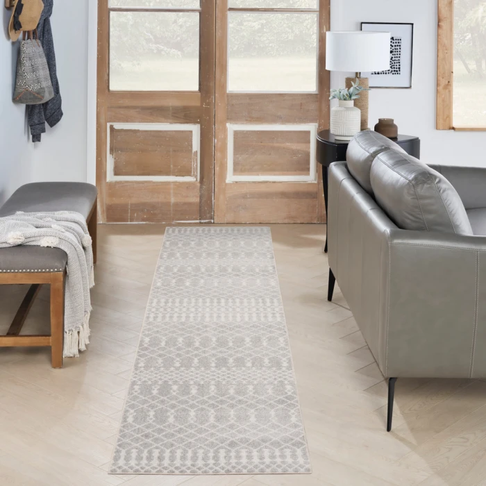 Nourison Astra Machine Washable Area Rug ASW10 Grey