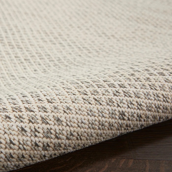 Nourison Courtyard Area Rug COU01-Ivory Silver