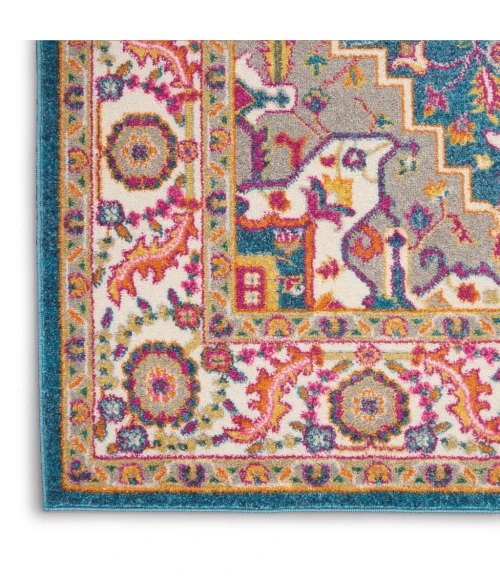 Nourison Passion Area Rug PSN20-Teal Multicolor