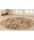 Nourison Allur Ivory Multicolor ALR03 4 ft. Round Rug