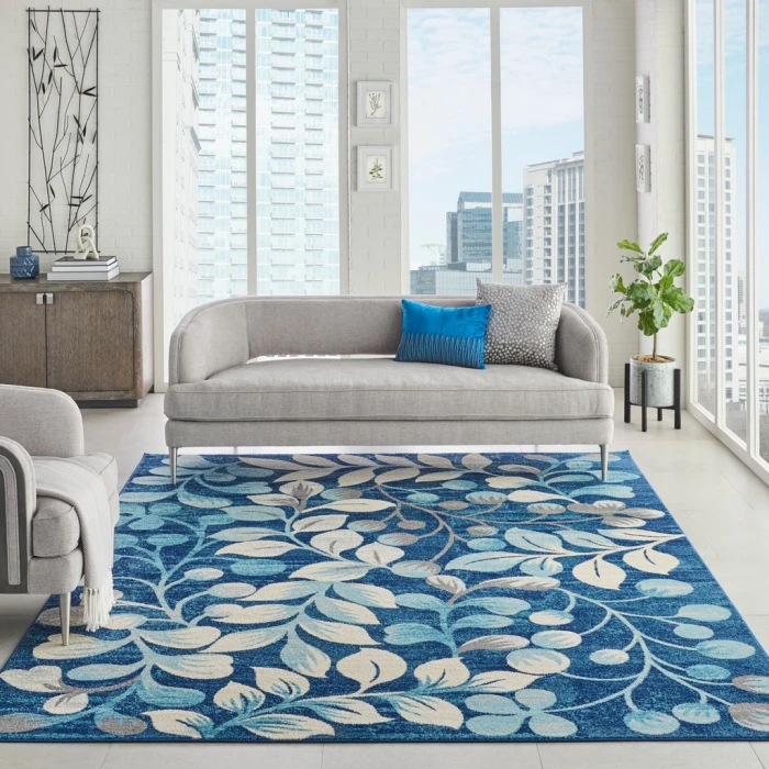 Nourison Tranquil Area Rug TRA03-Navy