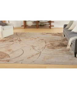 Nourison Home Astra Machine Washable ASW14 Beige 7 ft. 10 in. X 10 ft. Area Rug