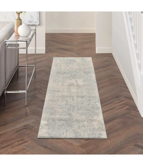 Nourison Exhale Light Grey EXL01 8 ft. X 10 ft. Rect. Rug