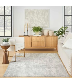Nourison Home Exhale EXL01 Light Grey 7 ft. 10 in. X 9 ft. 10 in. Area Rug