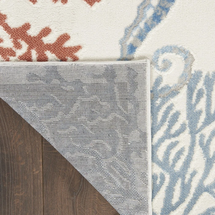 Nourison Seaside Ivory Multicolor SDS03 2ft. x 6ft. Rect. Rug