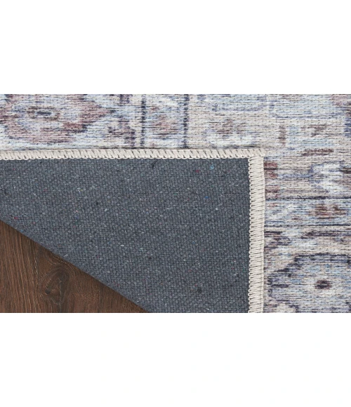 Nicole Curtis Machine Washable Series 1 Ivory Beige SR101 7 ft. 10 in. X 9 ft. 10 in. Rectangle Rug