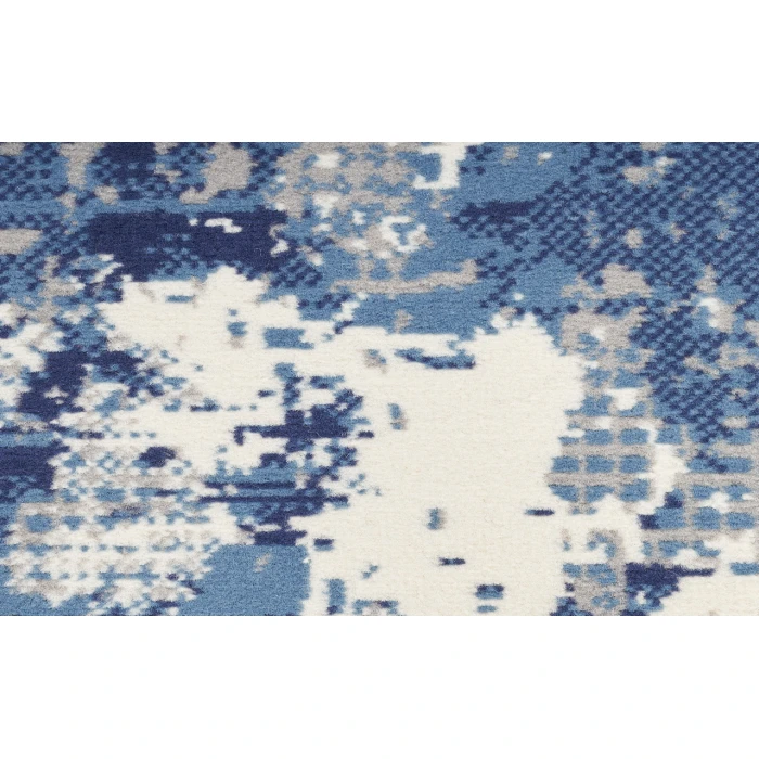 Nourison Grafix Navy Blue GRF38 4 ft. Round Rug