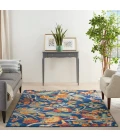 Nourison Allur Area Rug ALR09-Navy Multicolor