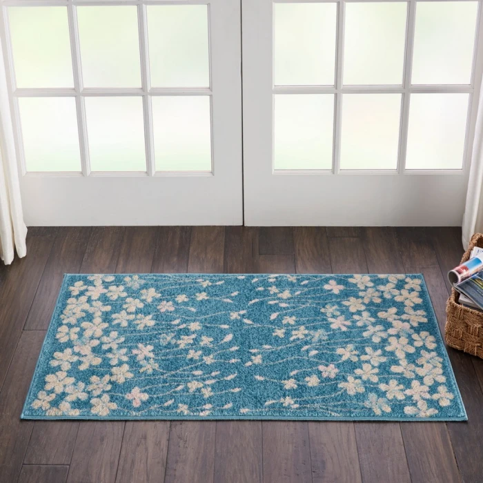 Nourison Tranquil Area Rug TRA04-Turquoise