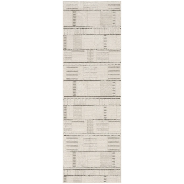 Nourison Home Nordic Ivory Grey NRC04 2 ft. X 6 ft. Rectangle Rug