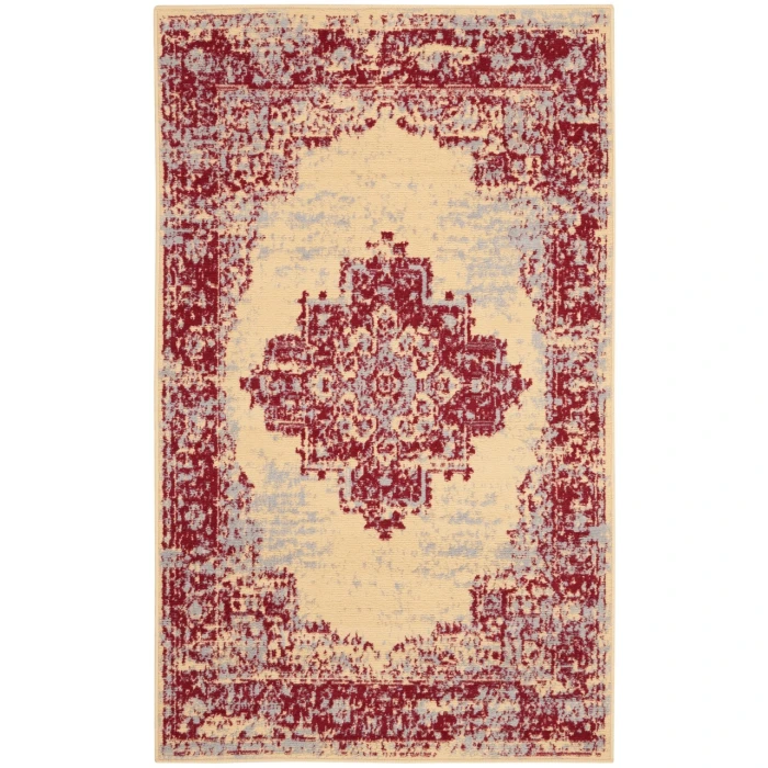 Nourison Grafix Area Rug GRF14-Cream/Red