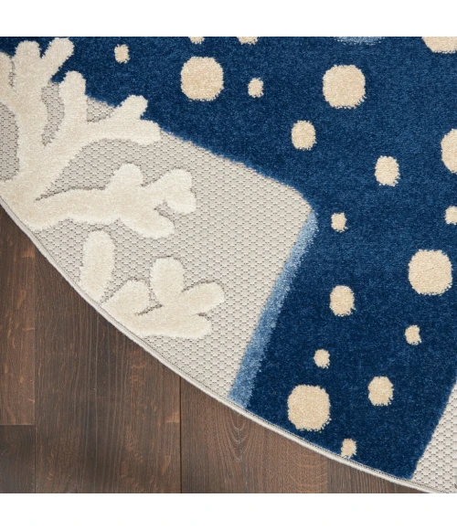 Nourison Aloha Area Rug ALH24-Blue/Grey