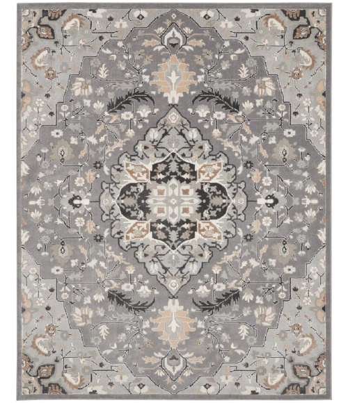 Nourison Elation Area Rug ETN09 Grey 9' x 12'