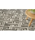 Nourison Serenity Home Grey Ivory SRH04 5 ft. 3 in. X 7 ft. 3 in. Rectangle Rug
