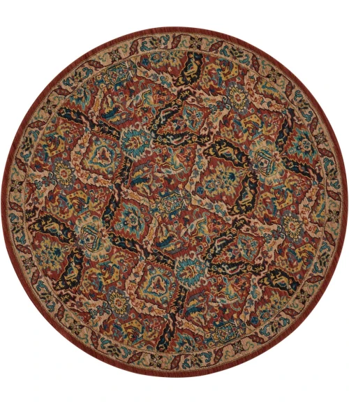 Nourison 2020 Round Area Rug NR205-Terracotta