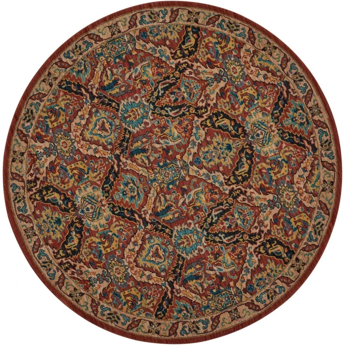 Nourison 2020 Round Area Rug NR205-Terracotta