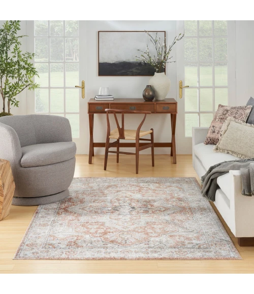 Nourison Astra Machine Washable Area Rug ASW12 Gold/Multicolor