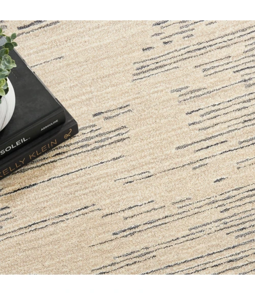 Michael Amini Ma30 Star Area Rug SMR02 Ivory/Grey 5'3" x 7'3"