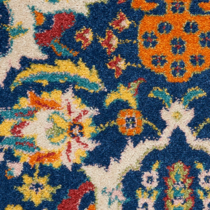Nourison Allur Area Rug ALR03 Navy Multicolor