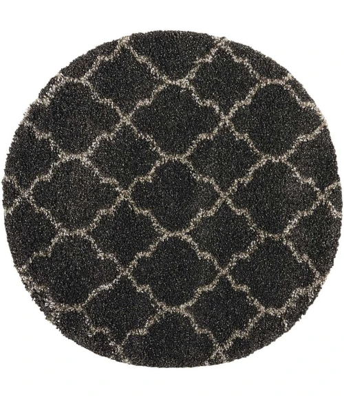 Nourison Amore Round Area Rug AMOR2-Charcoal