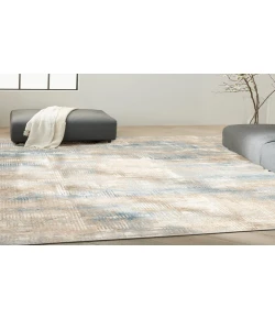 Calvin Klein CK950 Rush CK951 Blue Beige 9 ft. X 12 ft. Area Rug