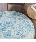 Nourison Jubilant Round Area Rug JUB05-Blue