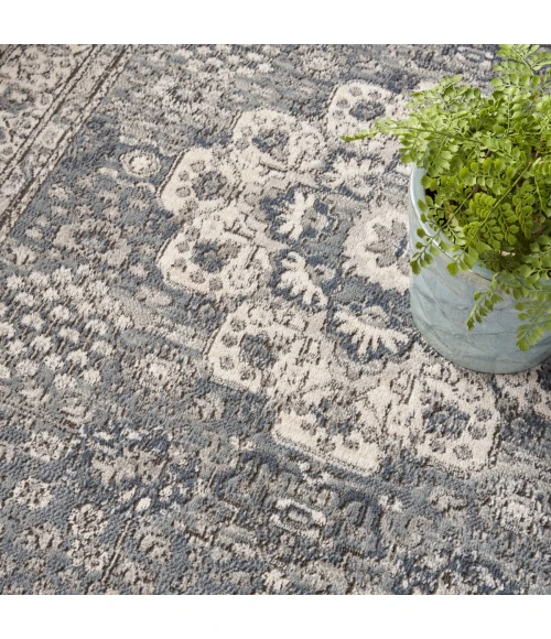 Nourison Quarry Grey/Ivory QUA07 4 ft. X 6 ft. Rect. Rug