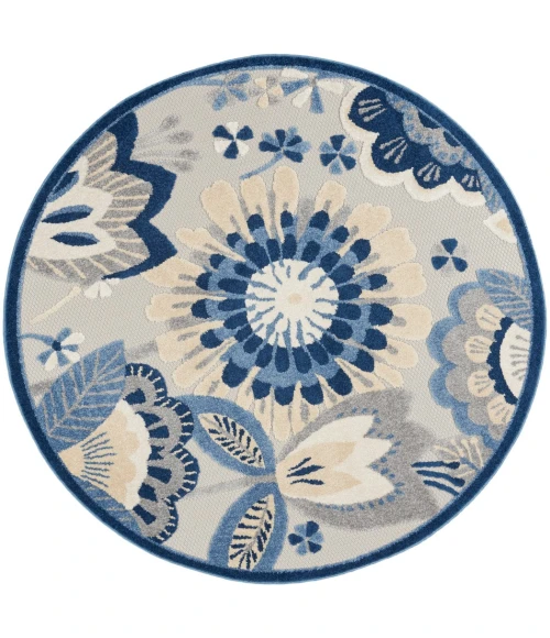 Nourison Aloha Area Rug ALH25-Blue/Grey